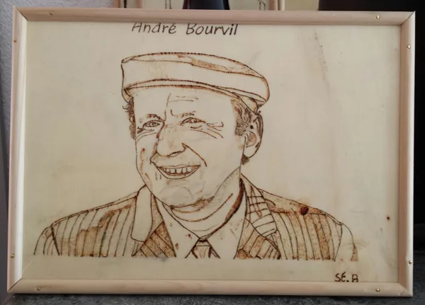 bourvil en format A4 70 frs 70euro